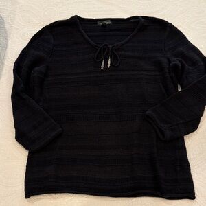 Ralph Lauren Black V-Neck Sweater